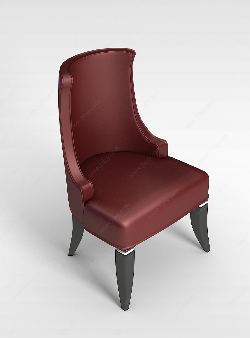 真皮休闲椅3D模型