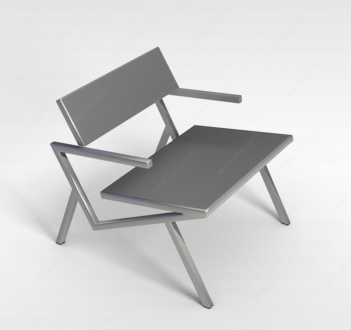 创意不锈钢椅3D模型