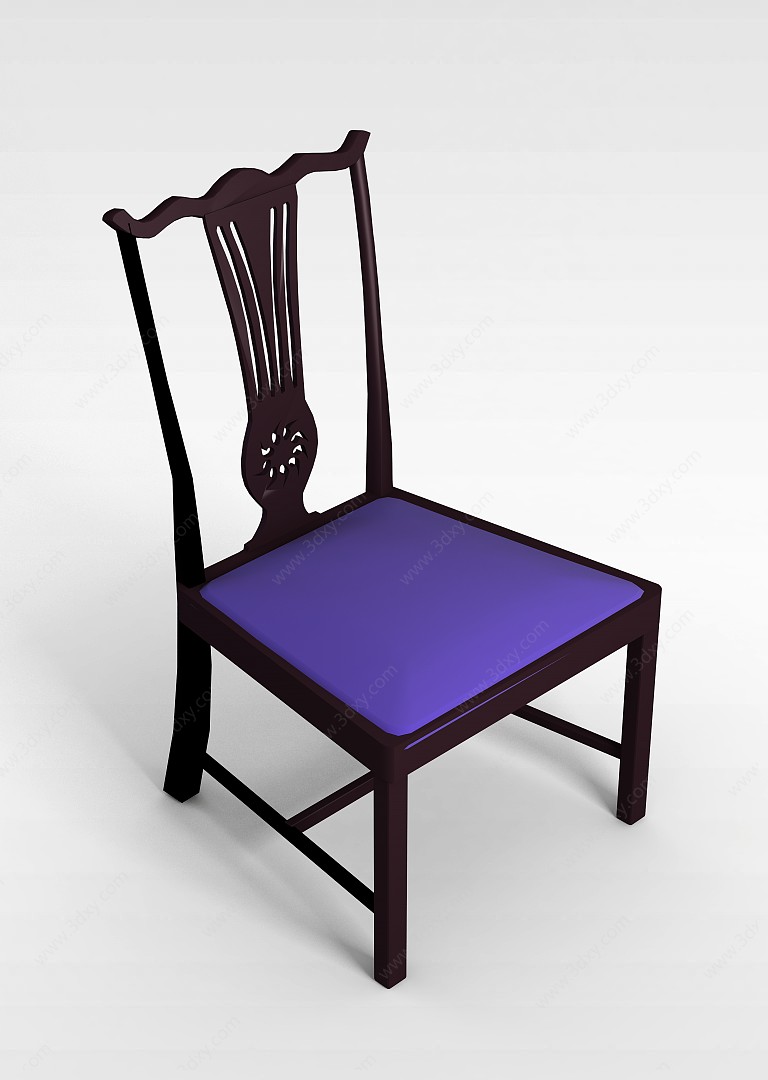简约太师椅3D模型
