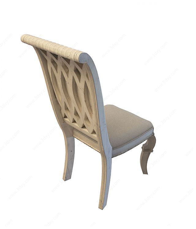 酒店餐椅3D模型