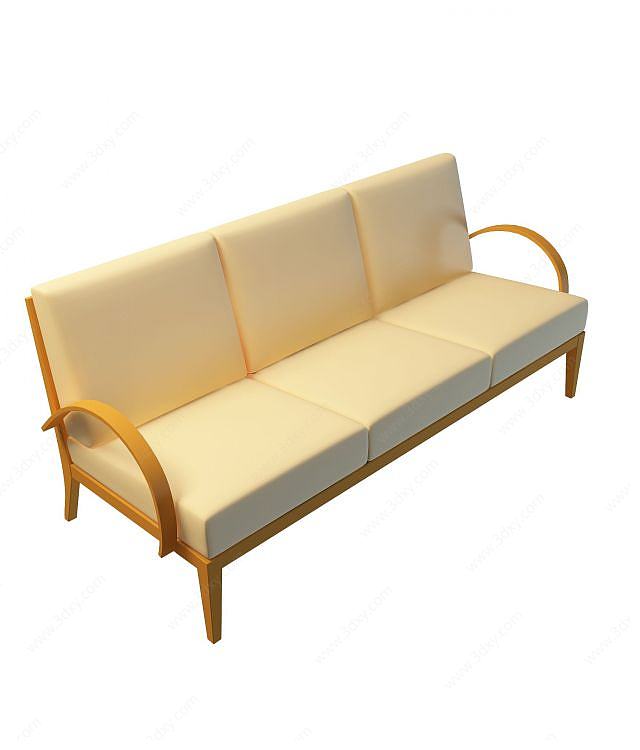 沙发长椅3D模型