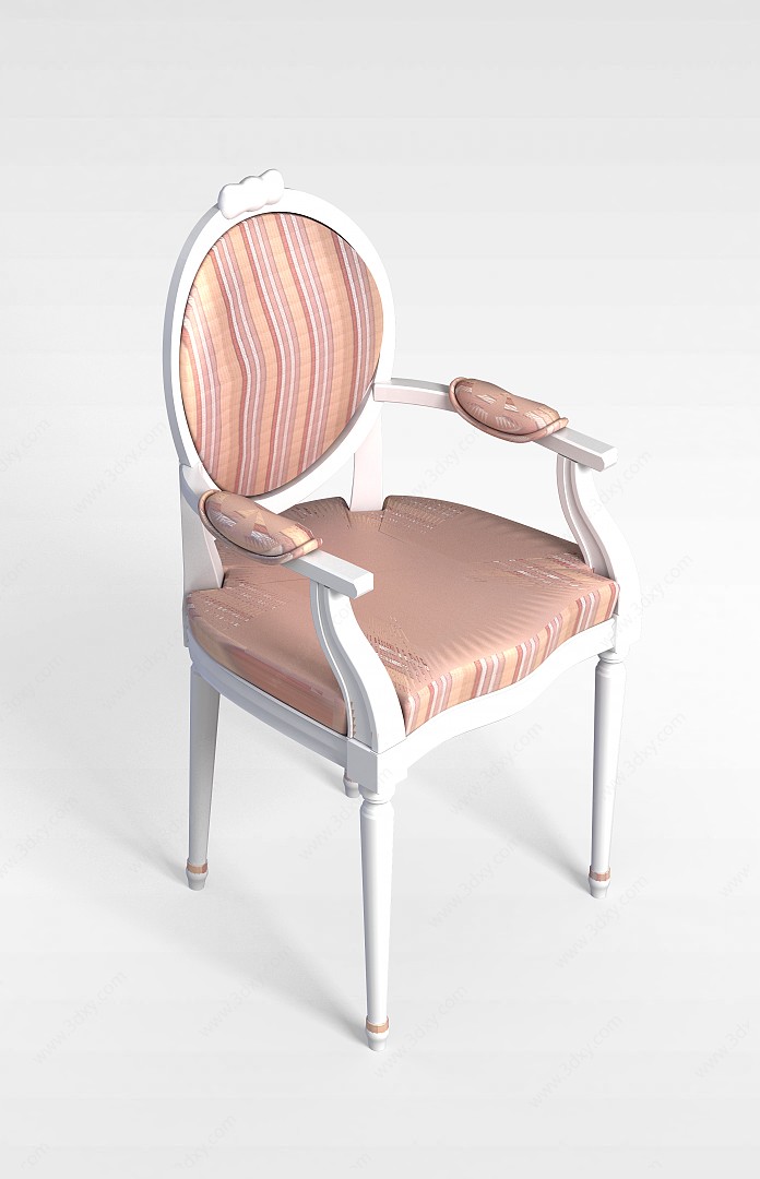 欧式扶手椅3D模型