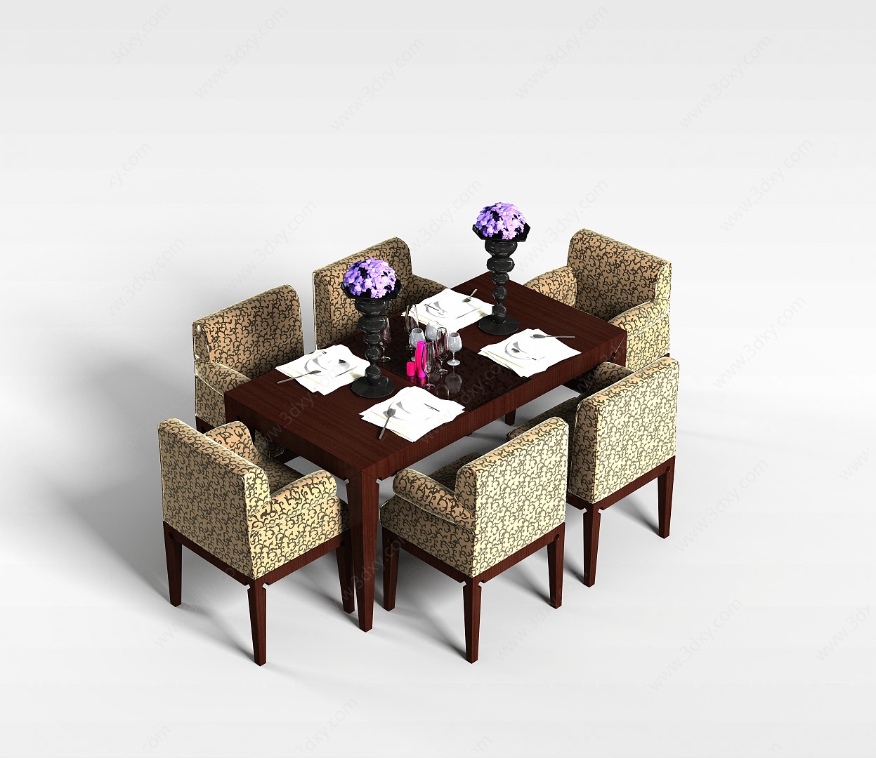 时尚餐桌3D模型