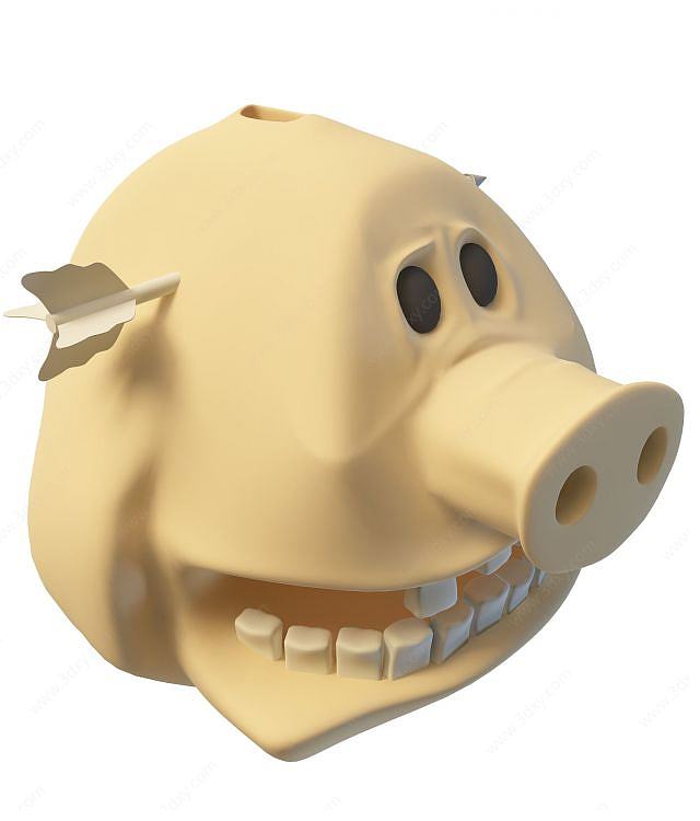 猪装饰品3D模型
