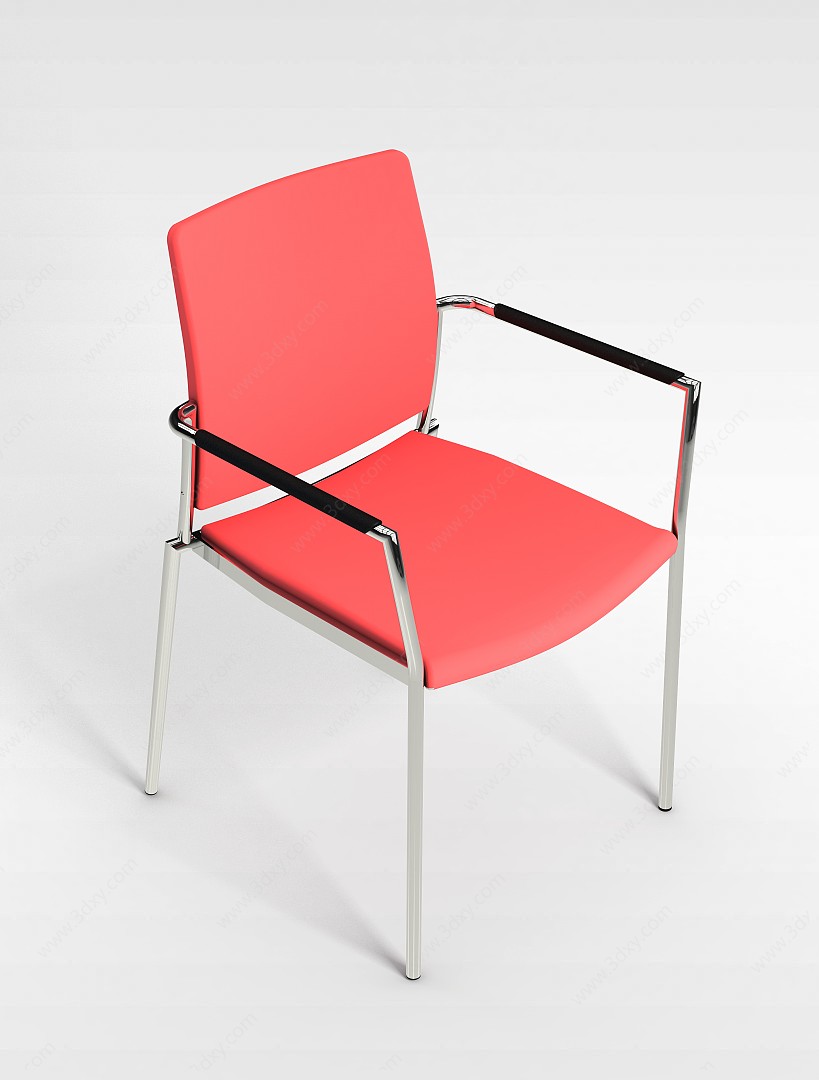 粉红色椅子3D模型