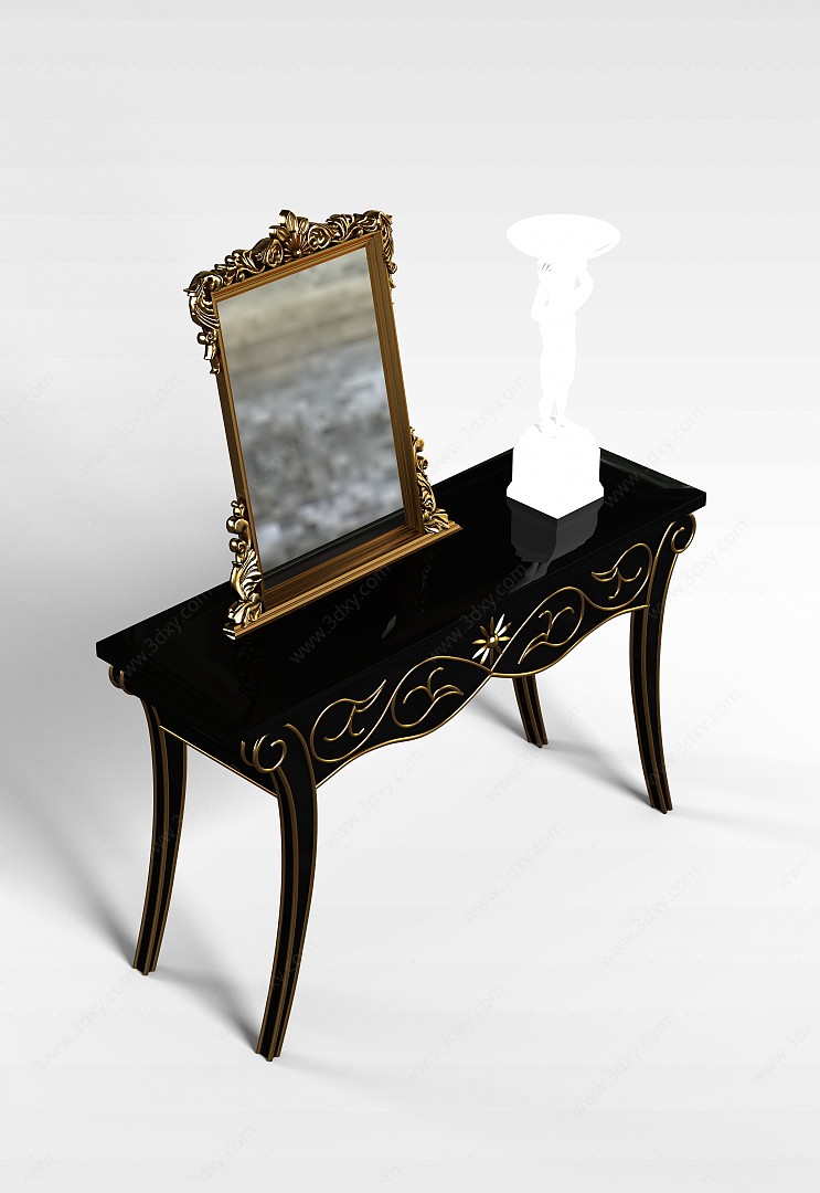 镜子桌3D模型