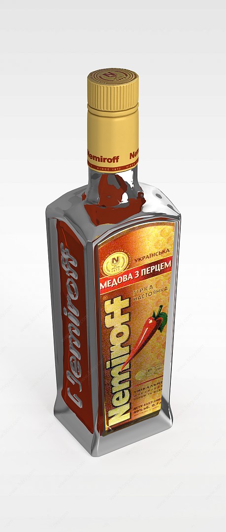 酒瓶3D模型