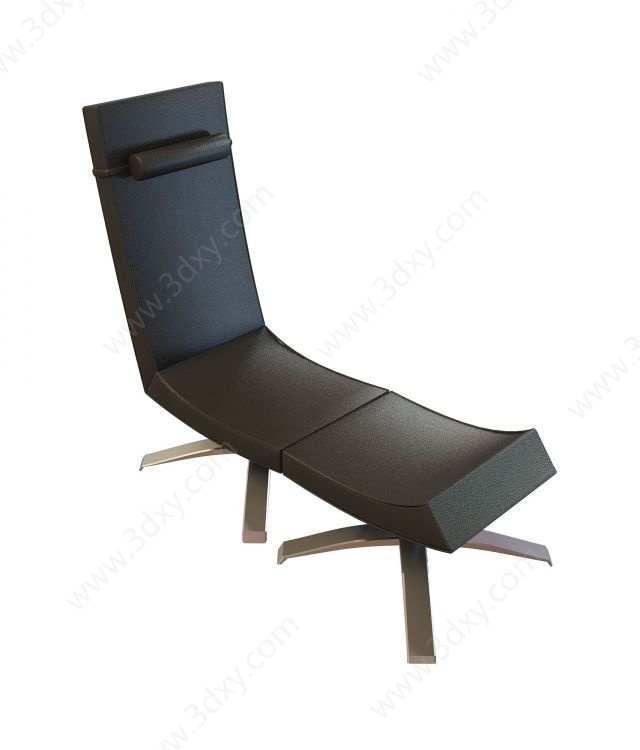 组合式躺椅3D模型
