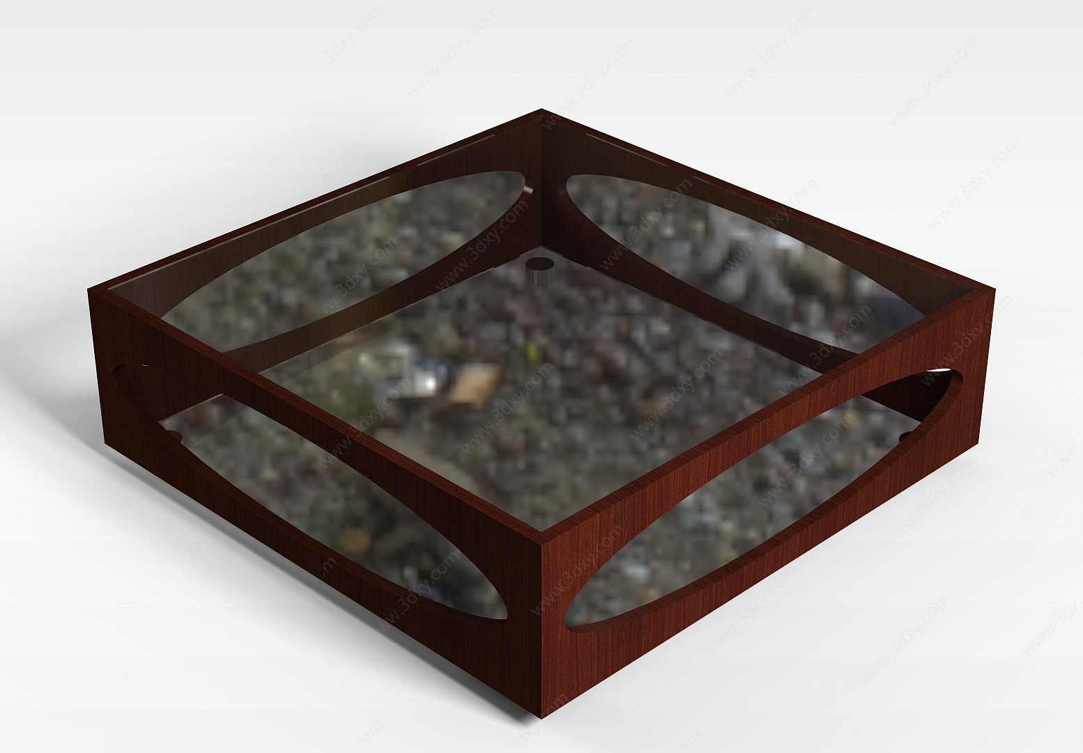 玻璃台桌3D模型