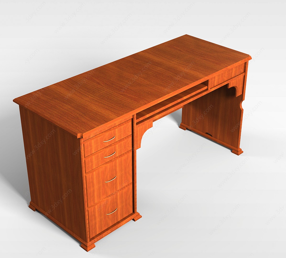 书房桌3D模型