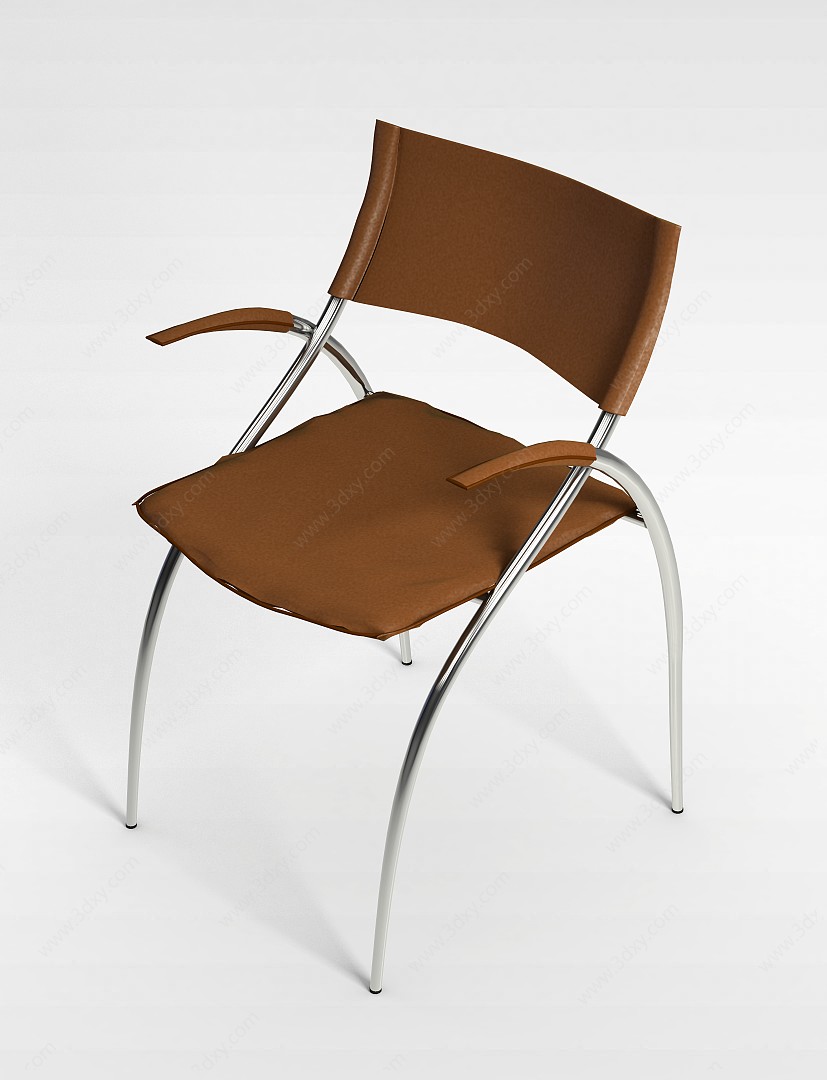 不锈钢椅子3D模型