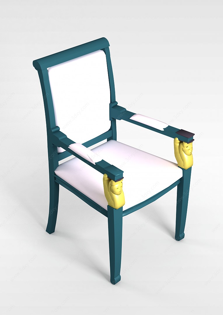 法式椅子3D模型