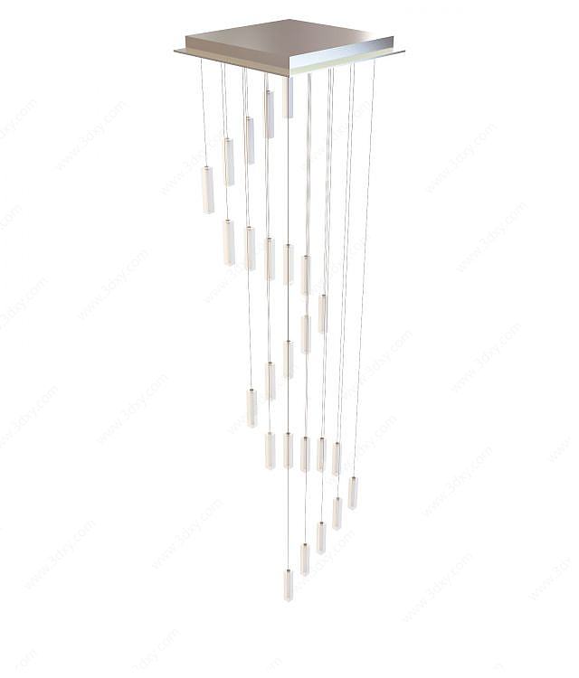 餐厅水晶吊灯3D模型