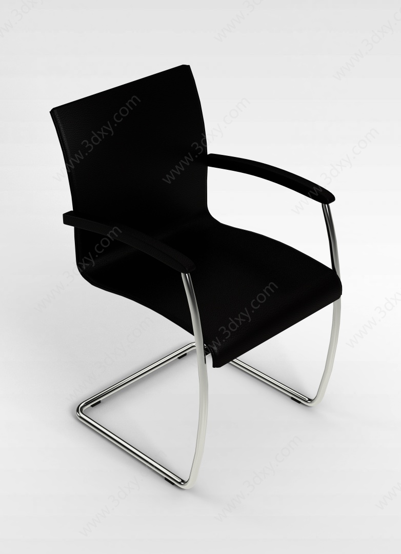 办公室弓形椅3D模型