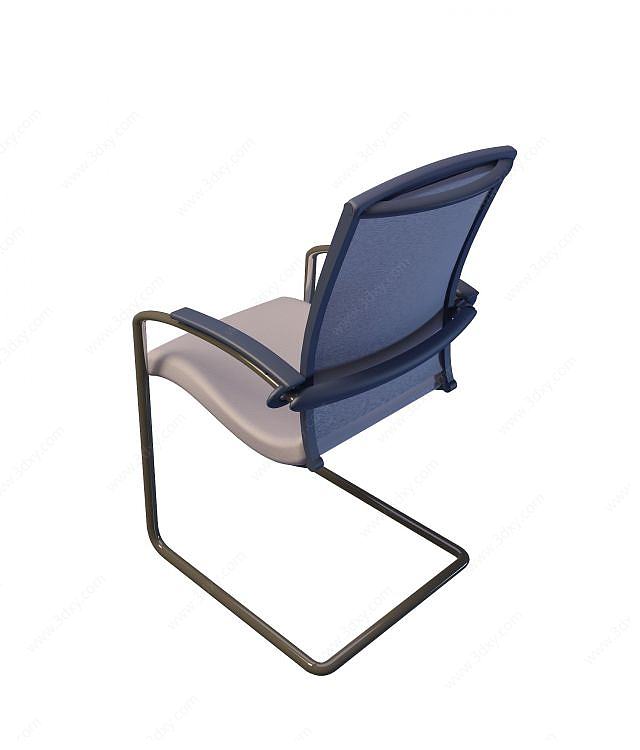 现代弓形办公椅3D模型