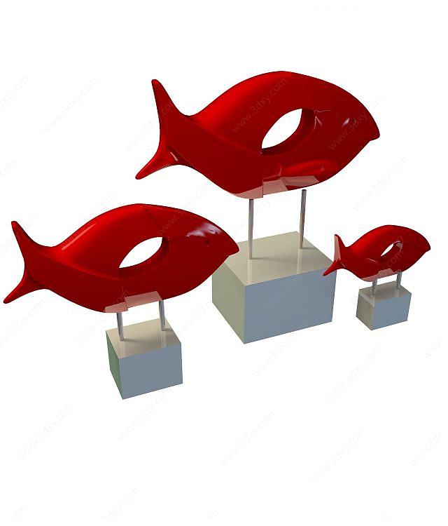 鱼儿陈设品3D模型