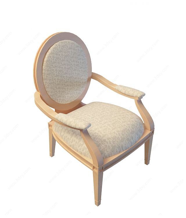 高档休闲椅3D模型