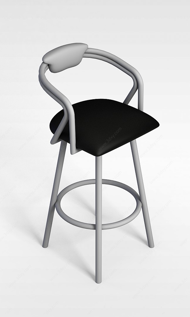 餐厅吧椅3D模型