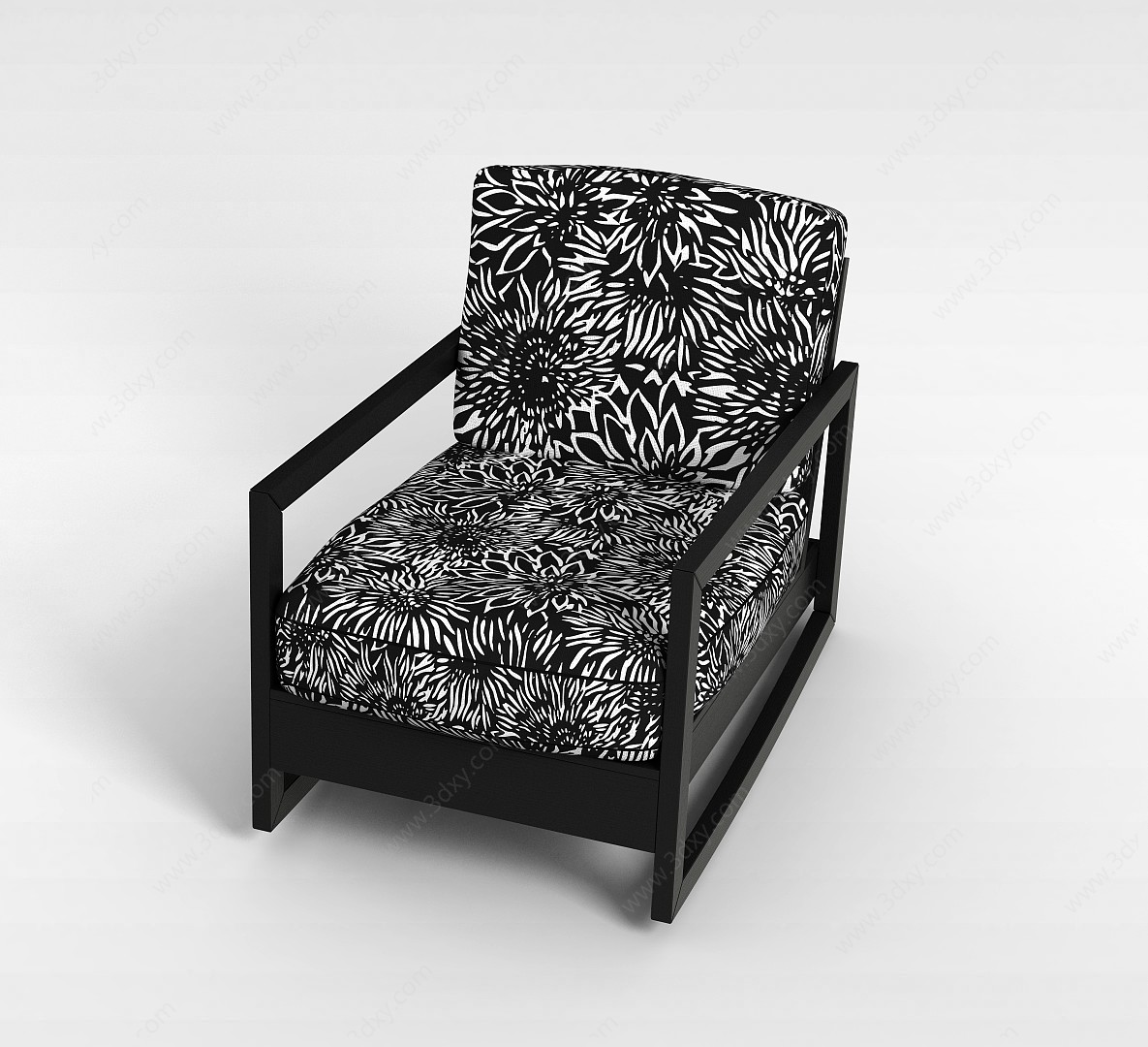 印花沙发椅3D模型