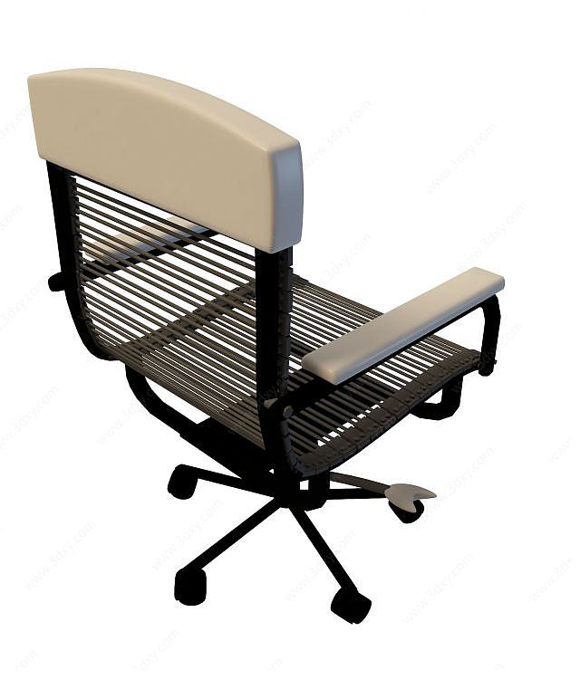 办公透气网椅3D模型