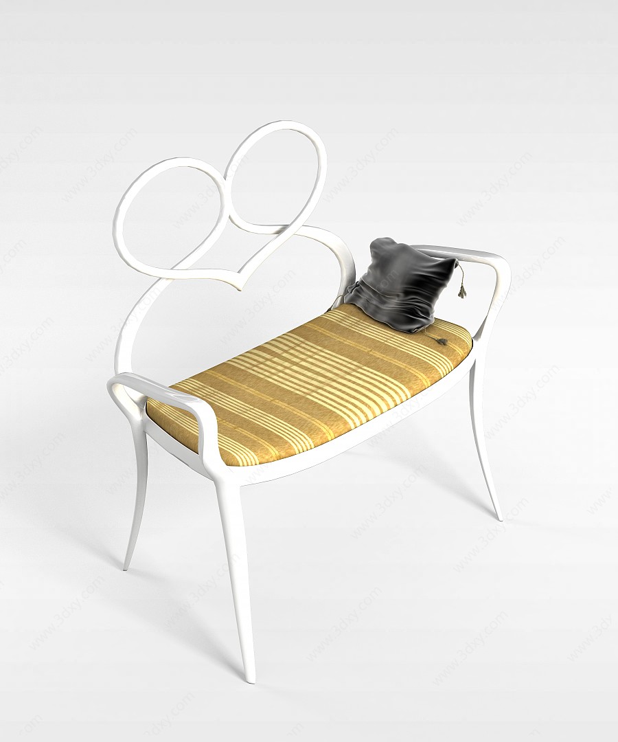 田园风休闲椅3D模型