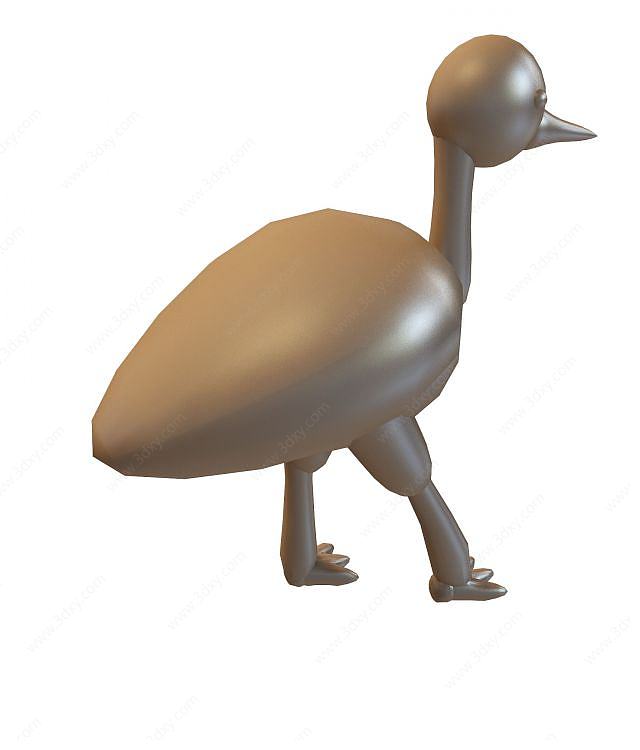 小鸭子3D模型