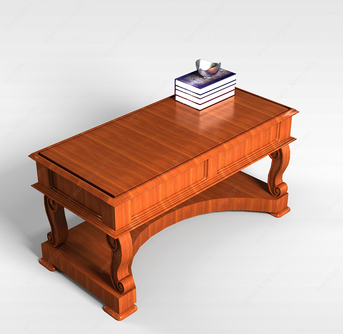 书房桌3D模型