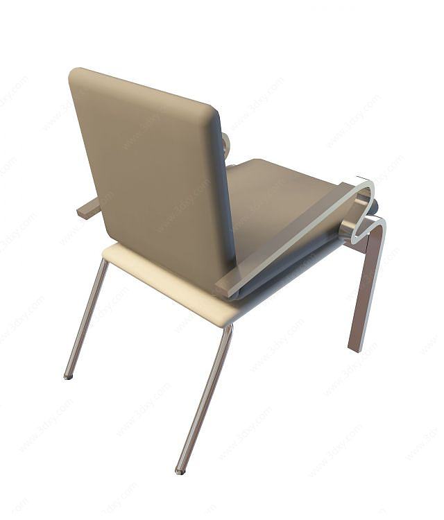 灰色休闲座椅3D模型