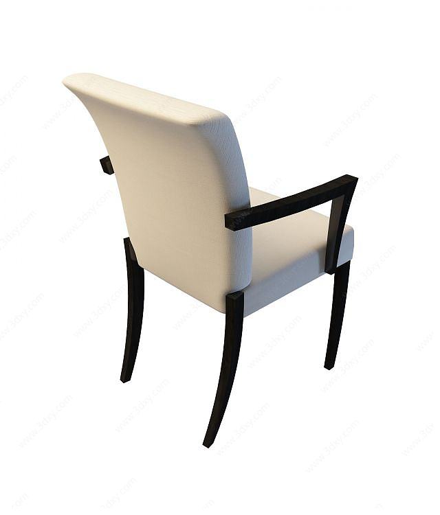 白色椅子3D模型