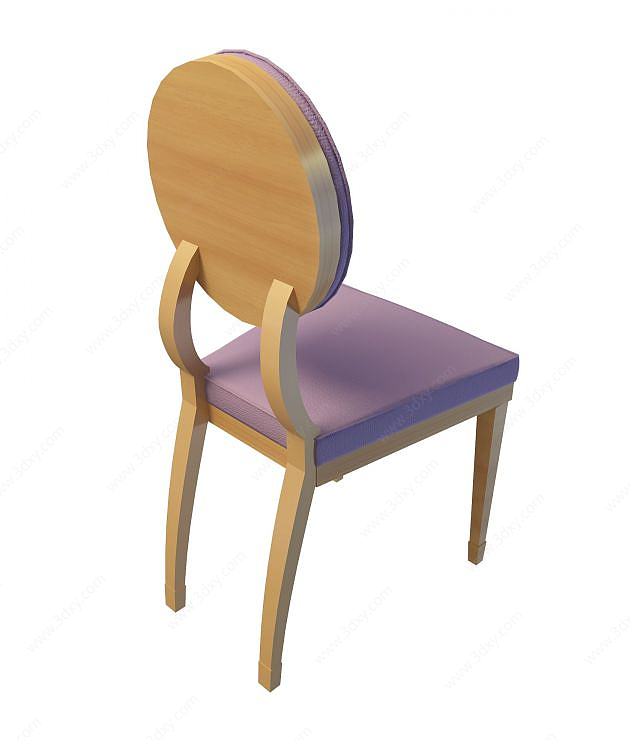 紫色座椅3D模型