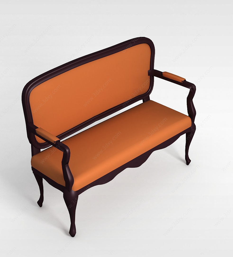 休闲长椅3D模型