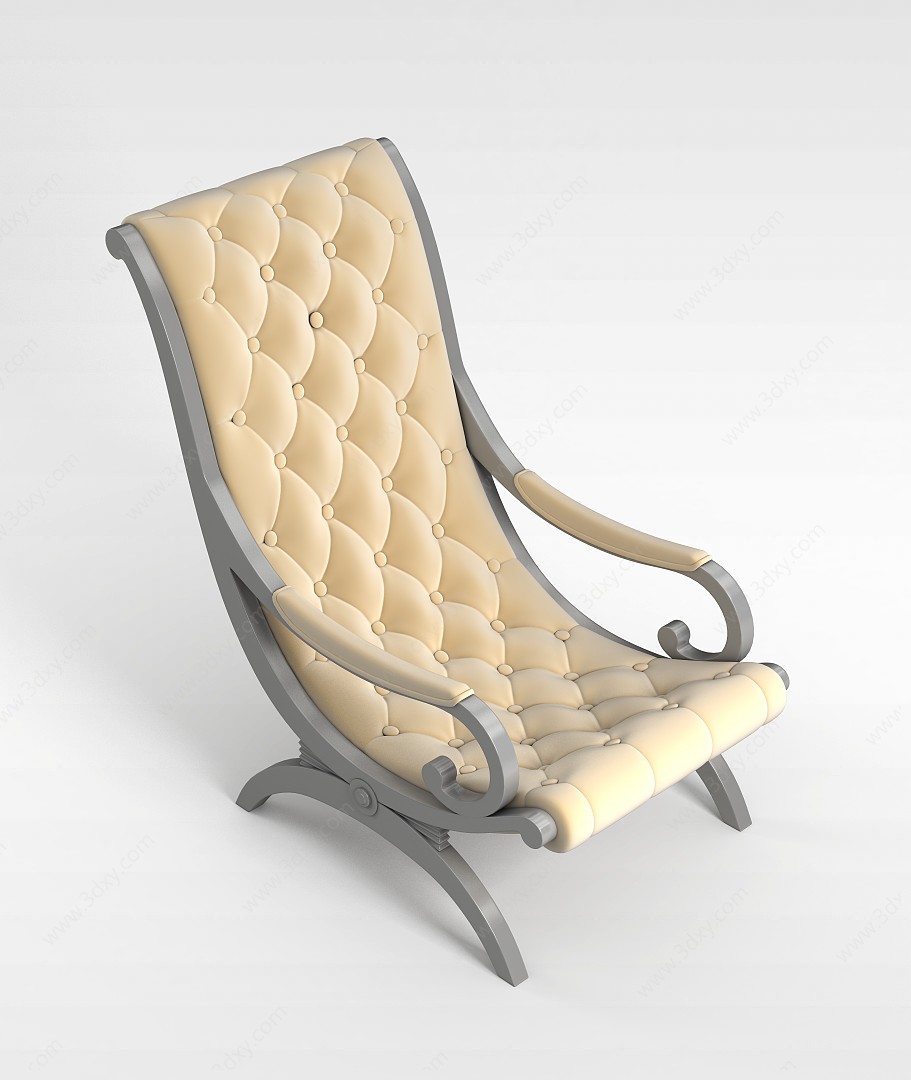 豪华扶手椅3D模型