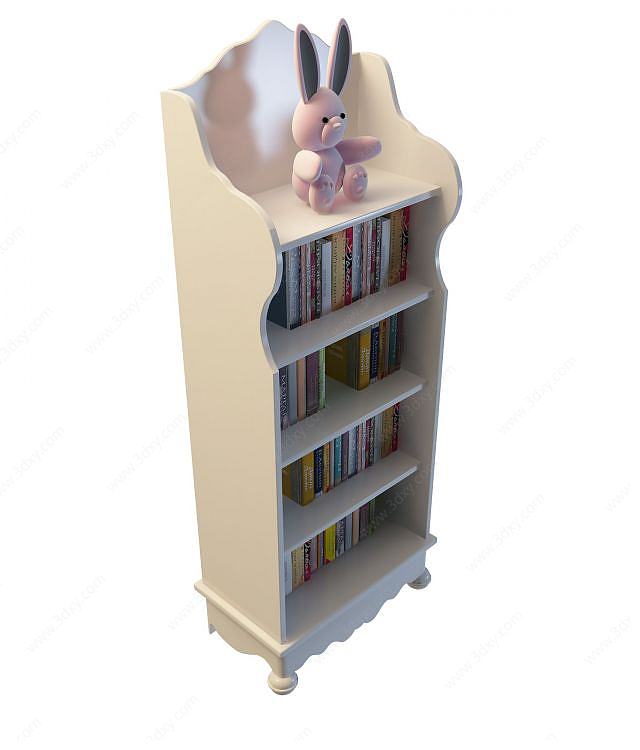 儿童房书柜3D模型