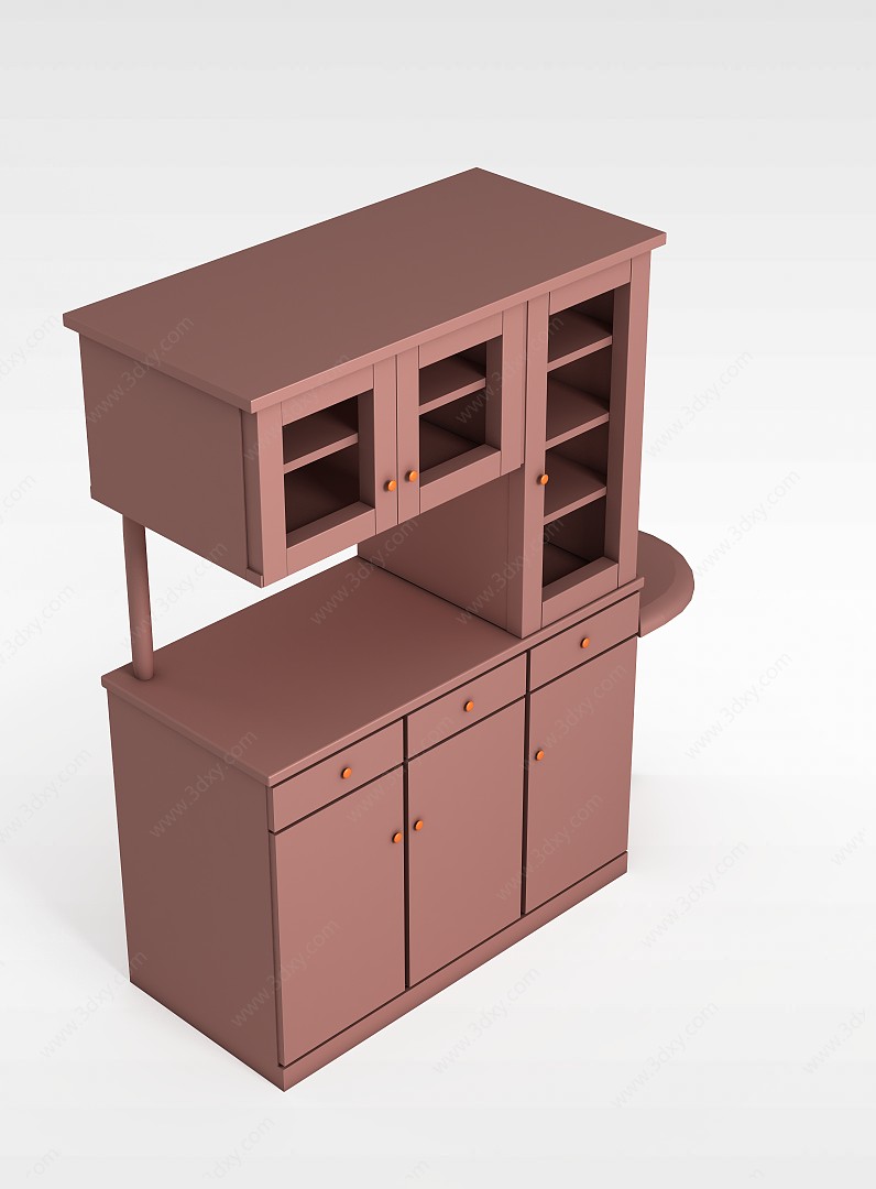现代柜子3D模型