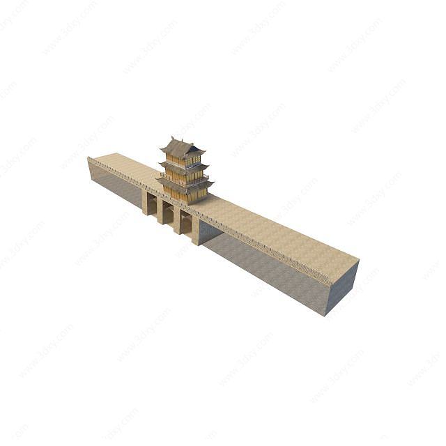 城门楼3D模型