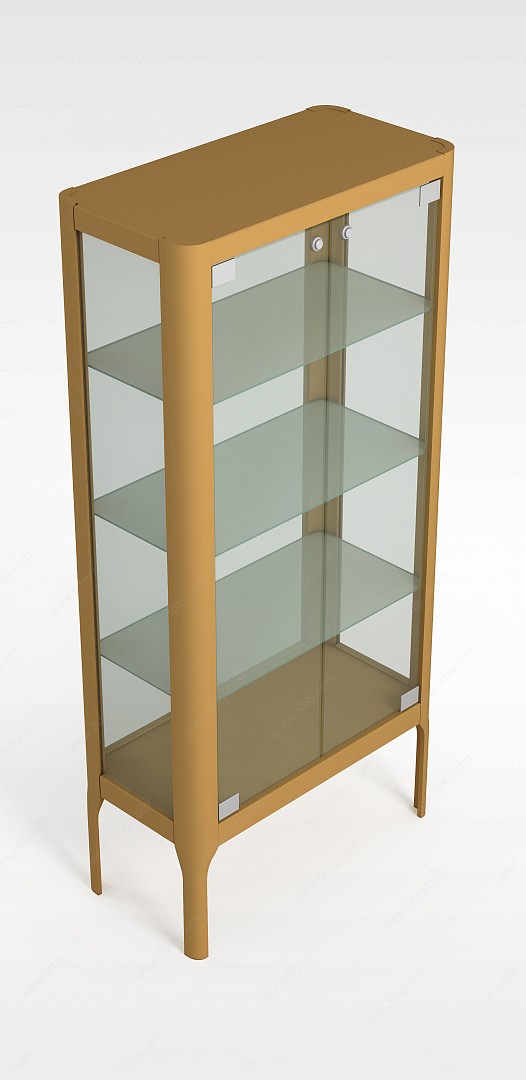 玻璃台面柜3D模型