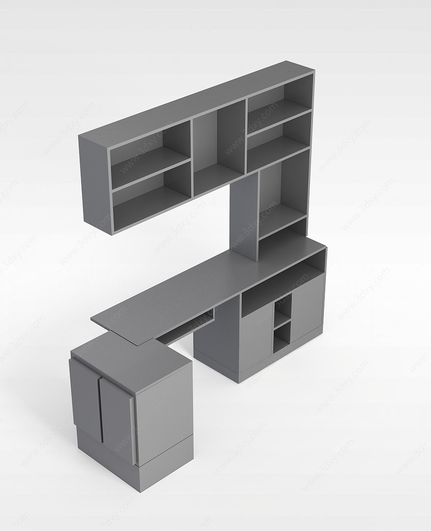 卧室书柜3D模型