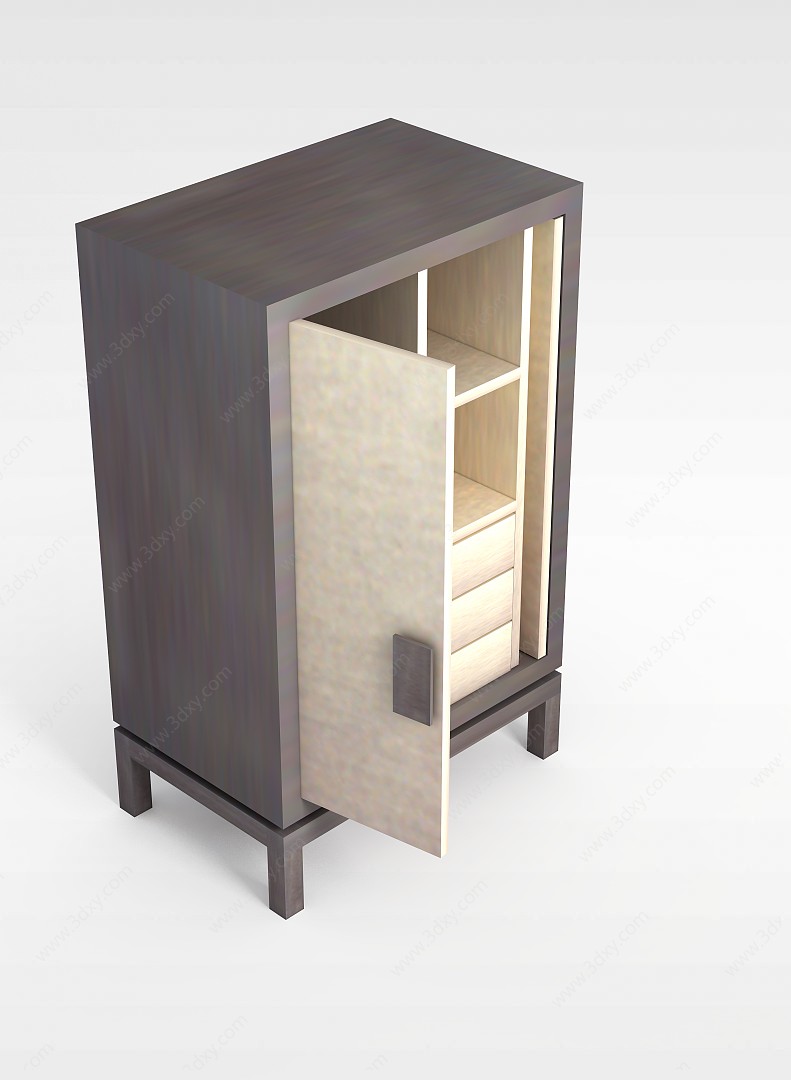 卧室独立衣柜3D模型