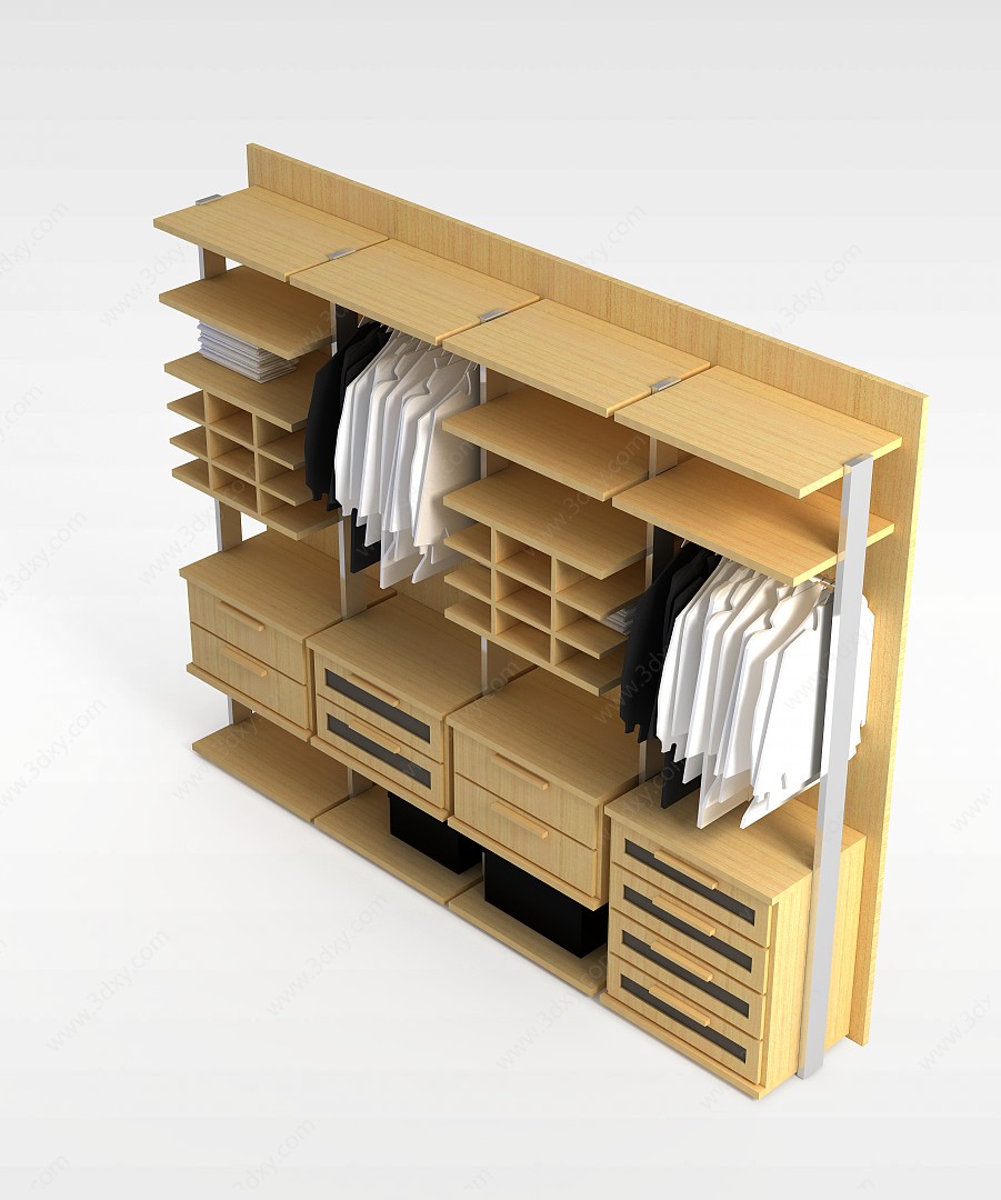 豪华衣柜3D模型