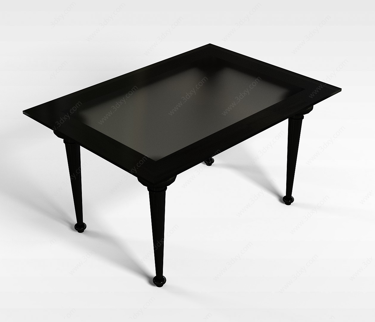 玻璃台面桌3D模型