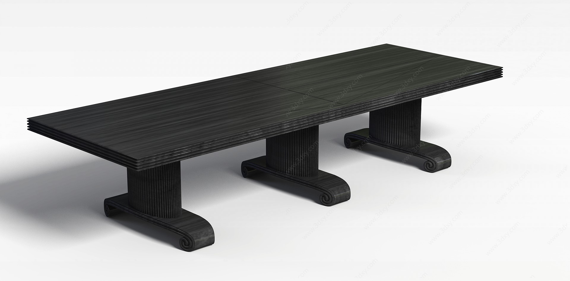 木质餐桌3D模型