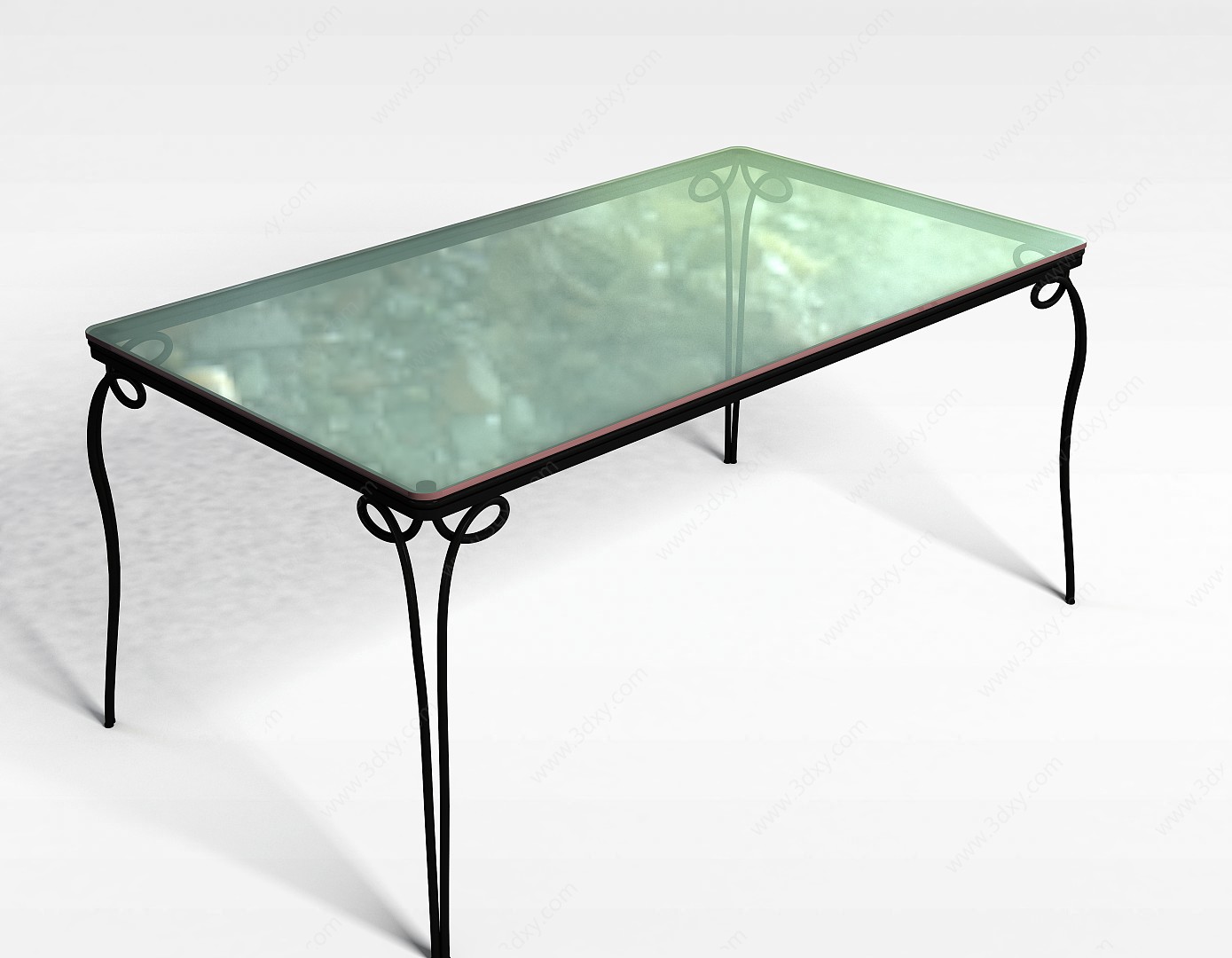 简约餐桌3D模型