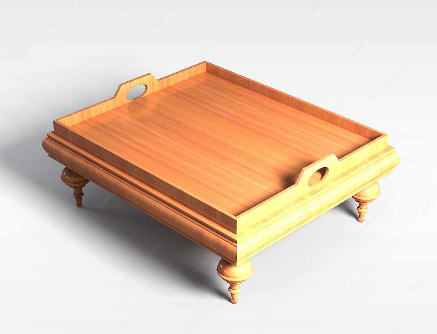 古典茶几桌3D模型