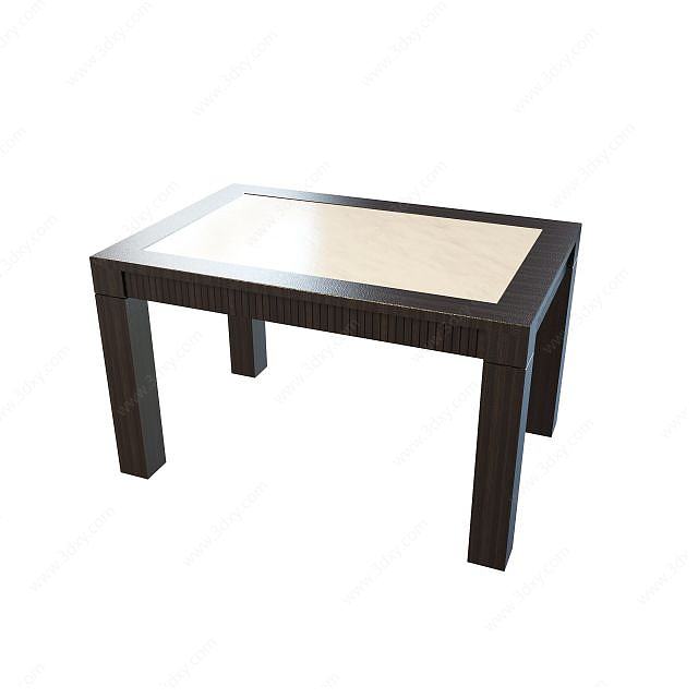 实木中式桌子3D模型