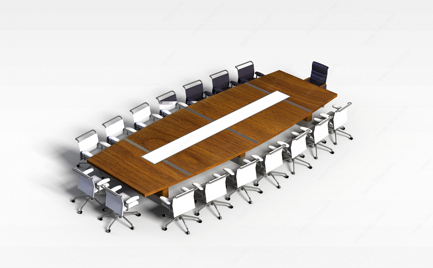 现代大型会议桌3D模型