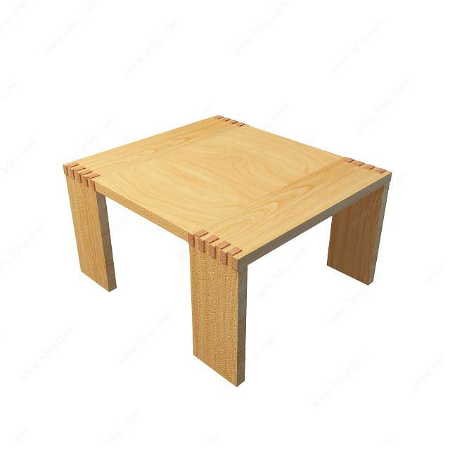 木板桌3D模型
