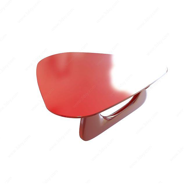 红色桌子3D模型