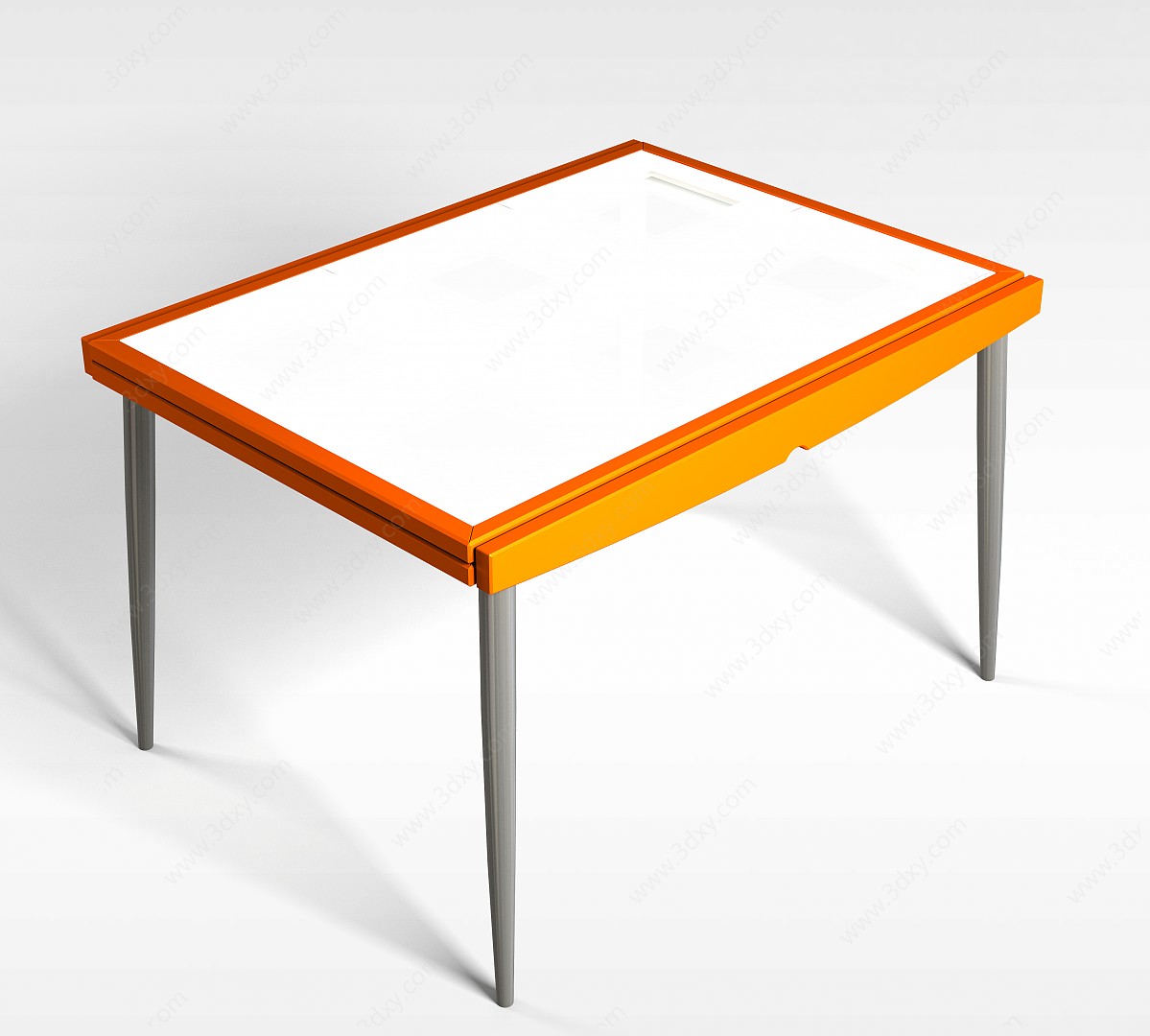 方形休闲桌子3D模型