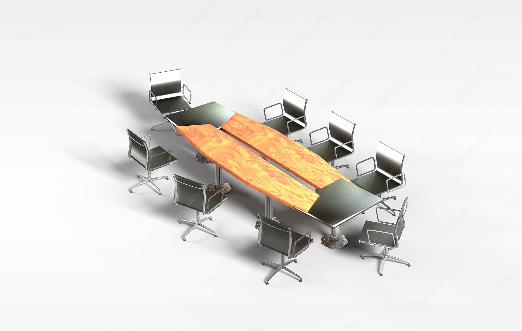 现代会议桌3D模型