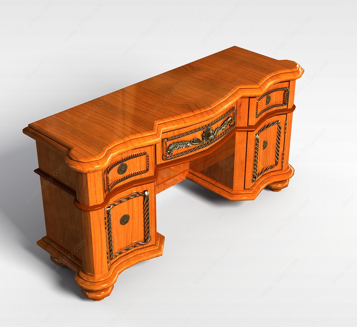 欧式书桌3D模型